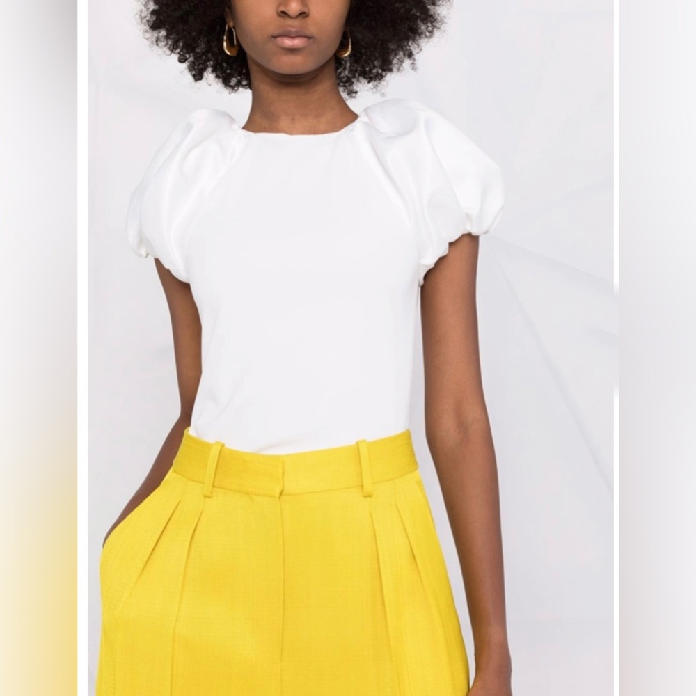 Alice + Olivia Cici Raglan Puff Sleeve Top